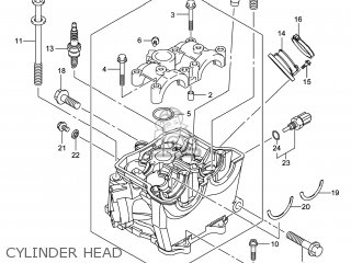 CYLINDER HEAD - RM-Z450 2014 (L4) USA (E03) RMZ450 RM Z450