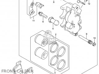 FRONT CALIPER - RM-Z450 2014 (L4) USA (E03) RMZ450 RM Z450