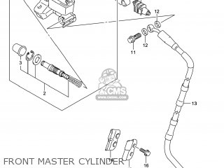 FRONT MASTER CYLINDER - RM-Z450 2014 (L4) USA (E03) RMZ450 RM Z450