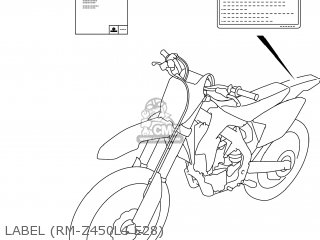 LABEL (RM-Z450L4 E28) - RM-Z450 2014 (L4) USA (E03) RMZ450 RM Z450