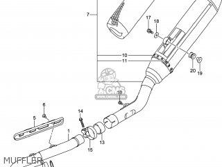 MUFFLER - RM-Z450 2014 (L4) USA (E03) RMZ450 RM Z450