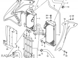 RADIATOR - RM-Z450 2014 (L4) USA (E03) RMZ450 RM Z450