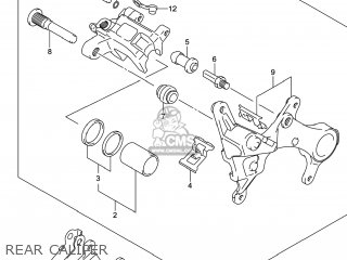 REAR CALIPER - RM-Z450 2014 (L4) USA (E03) RMZ450 RM Z450
