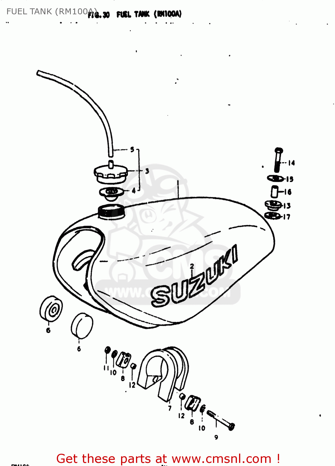 FUEL TANK (RM100A) RM100 1976 (A) USA (E03)