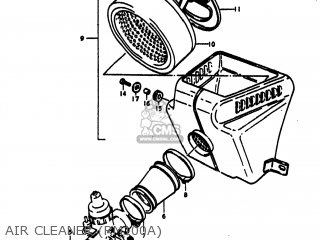 AIR CLEANER (RM100A) - RM100 1976 (A) USA (E03)