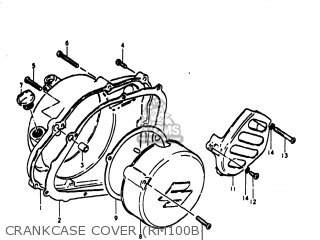 CRANKCASE COVER (RM100B - RM100 1976 (A) USA (E03)