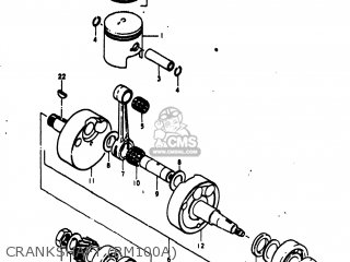 CRANKSHAFT (RM100A) - RM100 1976 (A) USA (E03)