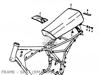 FRAME - SEAT (RM100A) - RM100 1976 (A) USA (E03)