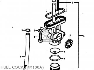 FUEL COCK (RM100A) - RM100 1976 (A) USA (E03)