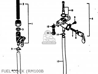 FUEL COCK (RM100B - RM100 1976 (A) USA (E03)