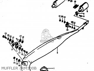 MUFFLER (RM100B - RM100 1976 (A) USA (E03)