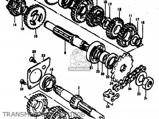 TRANSMISSION (RM100B - RM100 1976 (A) USA (E03)
