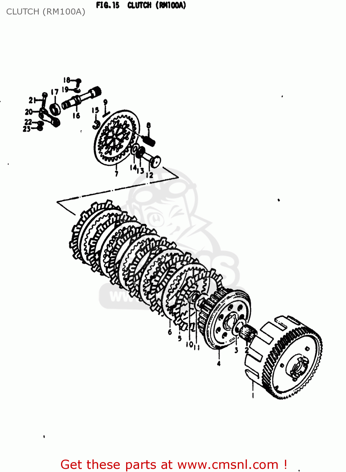 CLUTCH (RM100A) RM100 1977 (B) USA (E03)