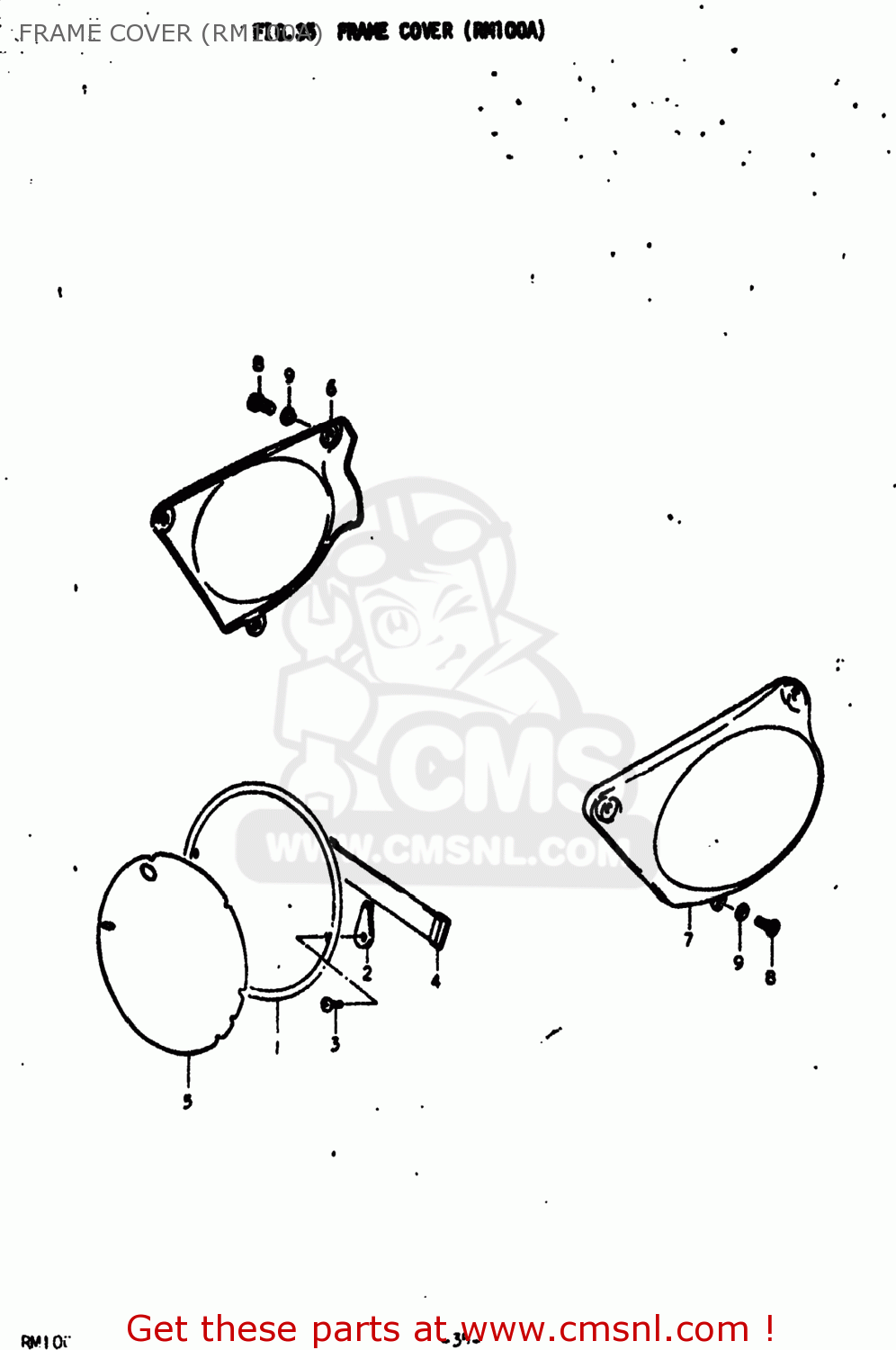 FRAME COVER (RM100A) RM100 1977 (B) USA (E03)