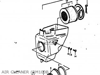 AIR CLEANER (RM100B - RM100 1977 (B) USA (E03)