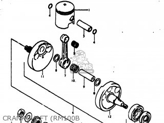 CRANKSHAFT (RM100B - RM100 1977 (B) USA (E03)