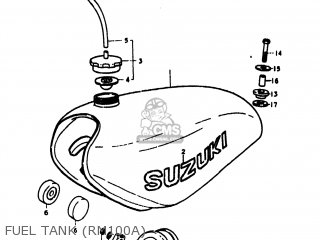 FUEL TANK (RM100A) - RM100 1977 (B) USA (E03)
