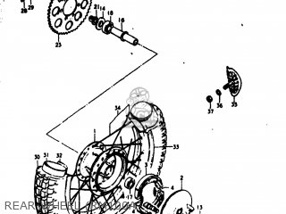 REAR WHEEL (RM100A - RM100 1977 (B) USA (E03)