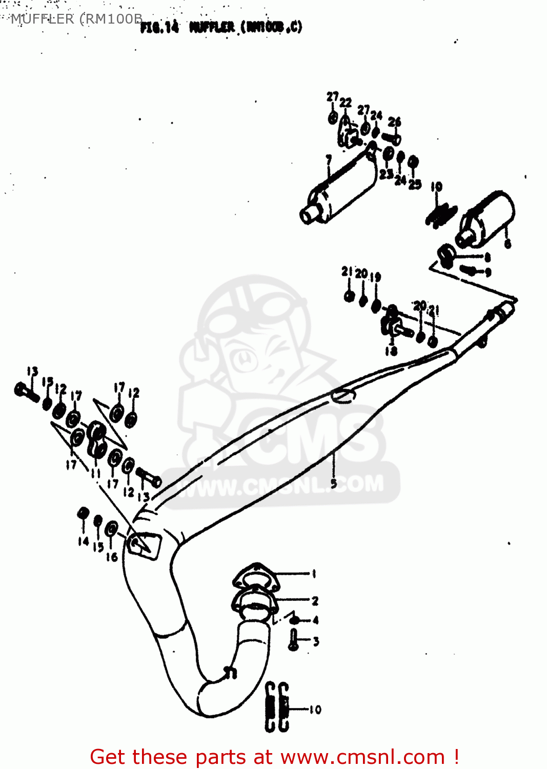 MUFFLER (RM100B RM100 1978 (C) USA (E03)