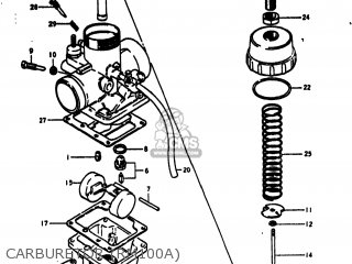 CARBURETOR (RM100A) - RM100 1978 (C) USA (E03)