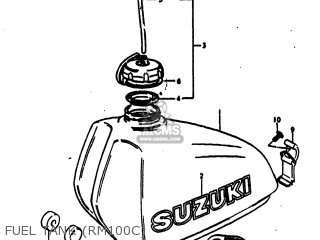 FUEL TANK (RM100C) - RM100 1978 (C) USA (E03)