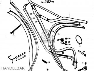 HANDLEBAR - RM100 1978 (C) USA (E03)