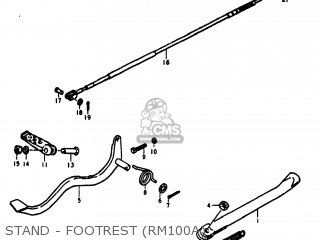 STAND - FOOTREST (RM100A) - RM100 1978 (C) USA (E03)