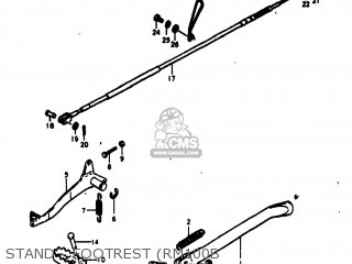 STAND - FOOTREST (RM100B - RM100 1978 (C) USA (E03)