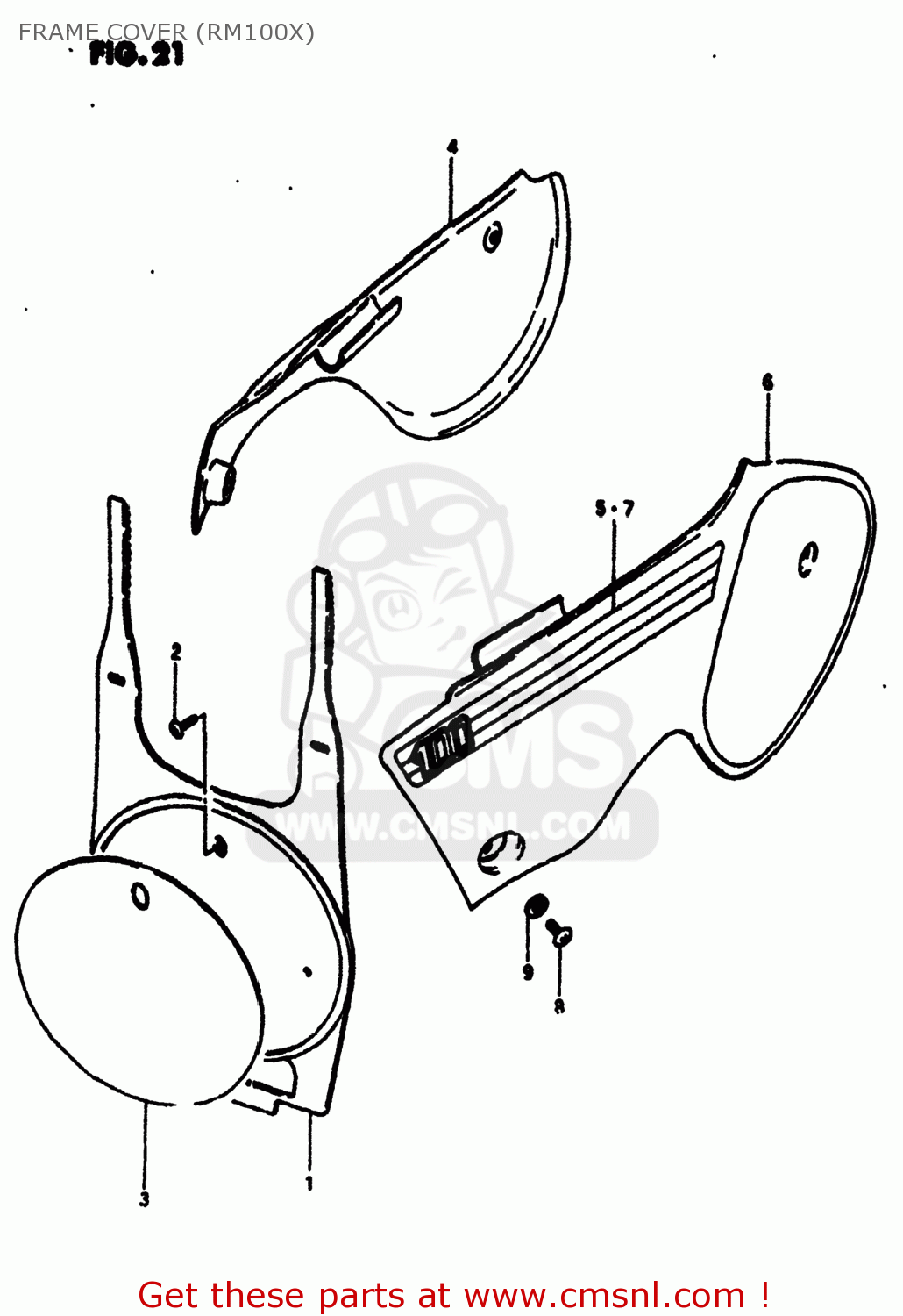 FRAME COVER (RM100X) RM100 1979 (D) USA (E03)
