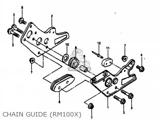 CHAIN GUIDE (RM100X) - RM100 1979 (D) USA (E03)