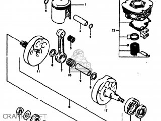 CRANKSHAFT - RM100 1979 (D) USA (E03)