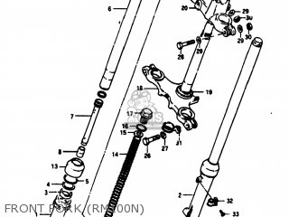 FRONT FORK (RM100N) - RM100 1979 (D) USA (E03)