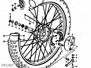 FRONT WHEEL - RM100 1979 (D) USA (E03)
