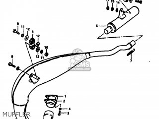 MUFFLER - RM100 1979 (D) USA (E03)