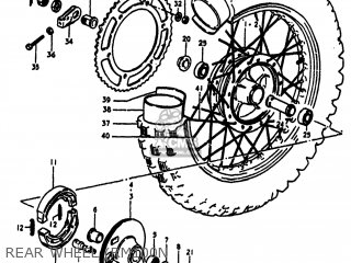 REAR WHEEL (RM100N - RM100 1979 (D) USA (E03)