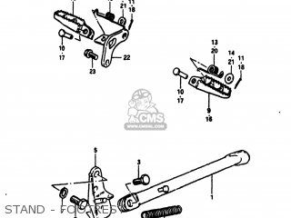 STAND - FOOTREST - RM100 1979 (D) USA (E03)