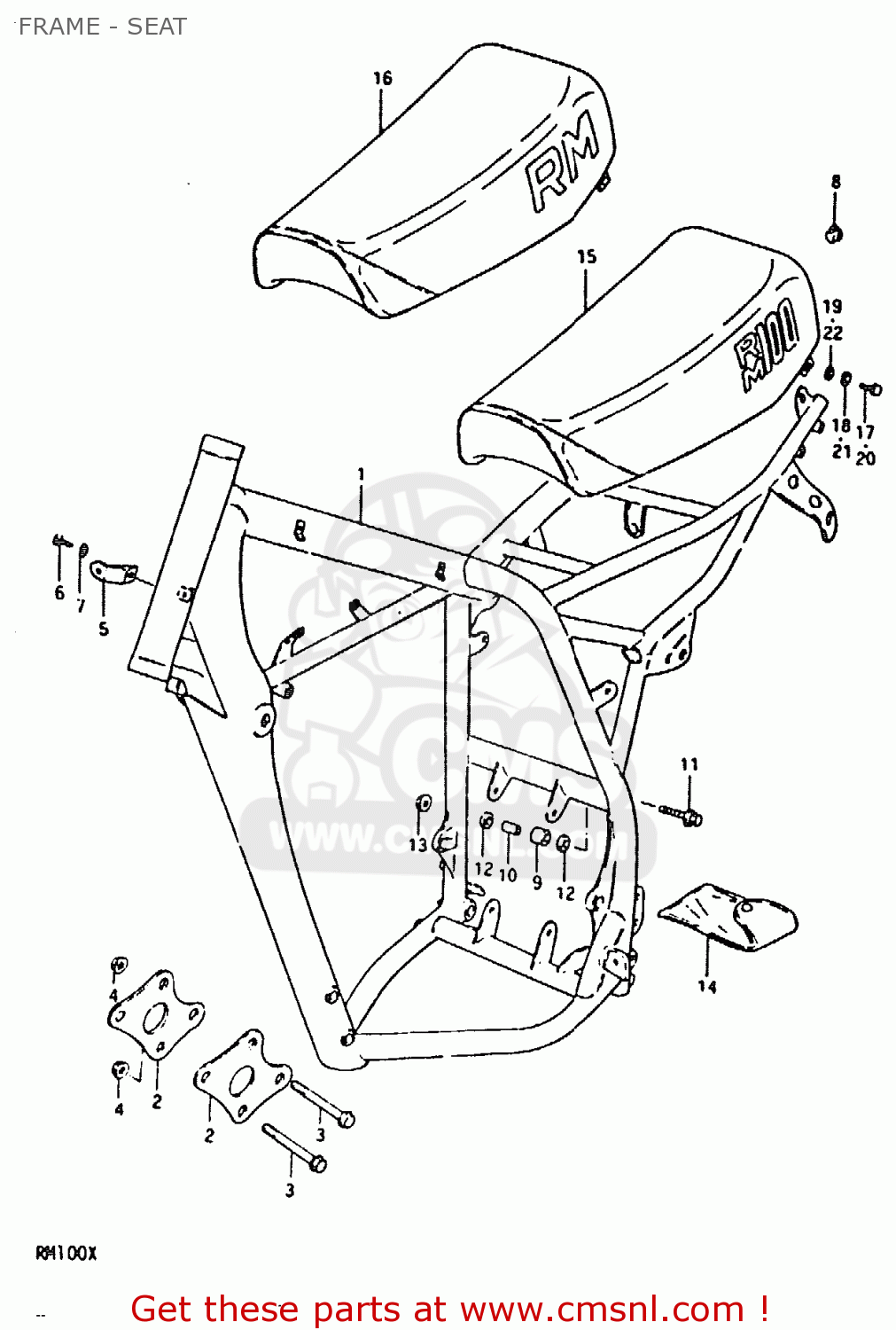 FRAME - SEAT RM100 1979 (N)