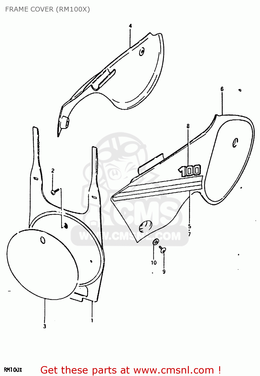 FRAME COVER (RM100X) RM100 1979 (N)