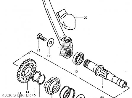 KICK STARTER - RM100 1979 (N)