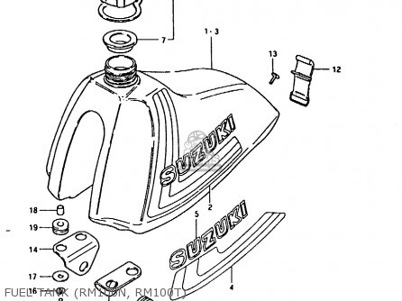 FUEL TANK (RM100N, RM100T) - RM100 1979 (N)