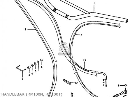 HANDLEBAR (RM100N, RM100T) - RM100 1979 (N)