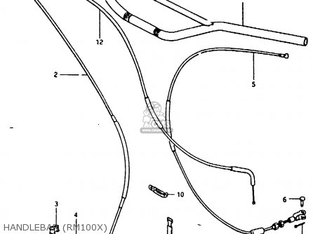 HANDLEBAR (RM100X) - RM100 1979 (N)
