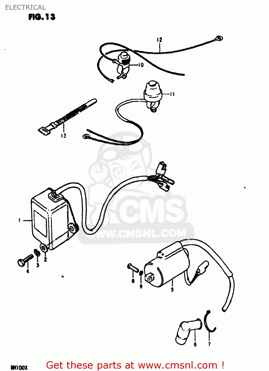 ELECTRICAL RM100 1980 (T) USA (E03)