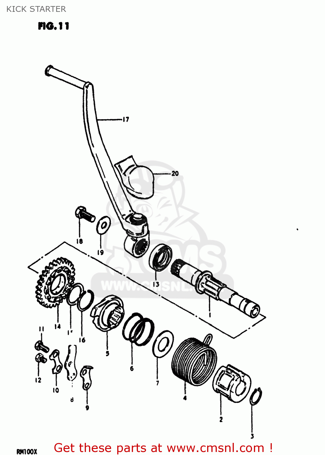 KICK STARTER RM100 1980 (T) USA (E03)