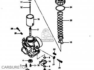 CARBURETOR - RM100 1980 (T) USA (E03)