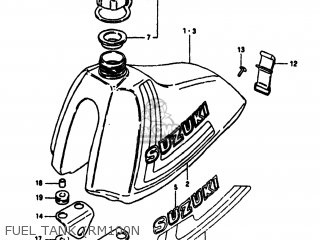 FUEL TANK (RM100N - RM100 1980 (T) USA (E03)