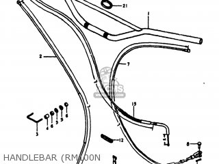 HANDLEBAR (RM100N - RM100 1980 (T) USA (E03)