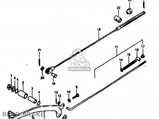 REAR BRAKE - RM100 1980 (T) USA (E03)