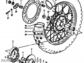 REAR WHEEL (RM100X) - RM100 1980 (T) USA (E03)