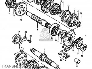 TRANSMISSION - RM100 1980 (T) USA (E03)